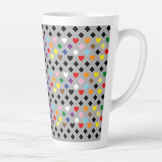 Regenbogenherzen Milchtasse (Rechts)