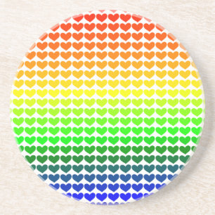 REGENBOGENHERZEN SANDSTEIN UNTERSETZER