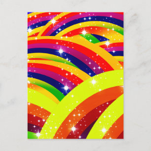 Regenbogeninvasion Postkarte