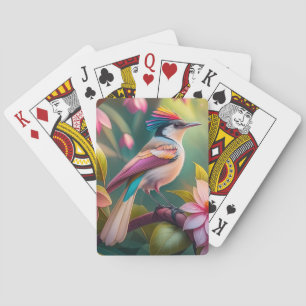 Regenbogenkamm Jay Fantasy-Vogel Spielkarten