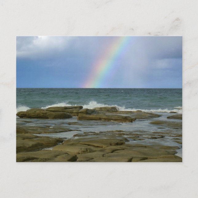 Regenbogenkarte Postkarte (Vorderseite)