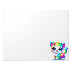 Regenbogenkatze Notizblock