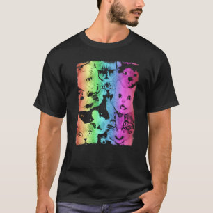 Regenbogenkatzenfamilie T-Shirt