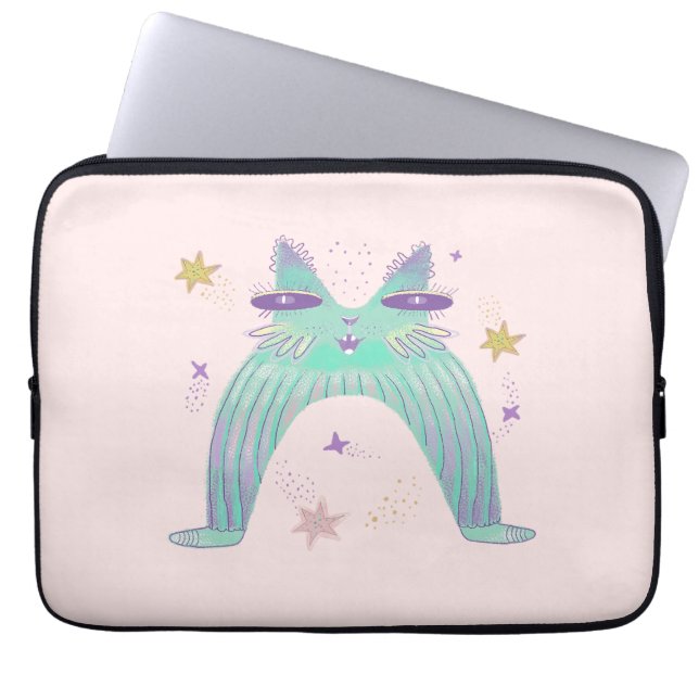 Regenbogenkatzenkunst  laptopschutzhülle (Vorderseite)