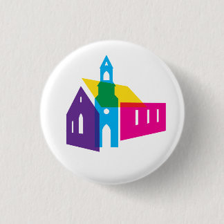 Regenbogenkirchen-Button Button