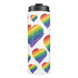 Regenbogenklammer Thermosbecher