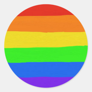 Regenbogenkleber Runder Aufkleber
