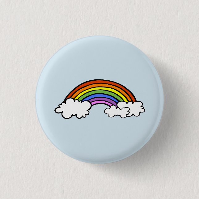 Regenbogenknopf Button (Vorderseite)