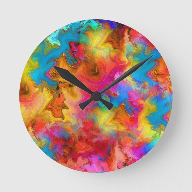 Regenbogenkonstruktion Akrylwand-Uhr Runde Wanduhr (Vorderseite)