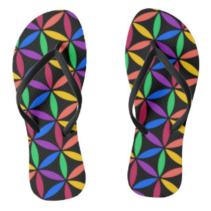 Regenbogenkreise Flip Flops