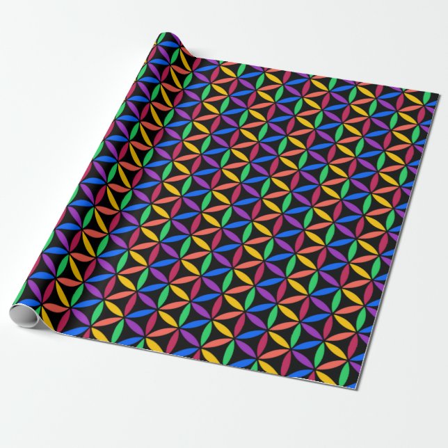 Regenbogenkreise Geschenkpapier (Ungerollt)