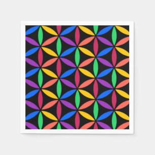 Regenbogenkreise Serviette