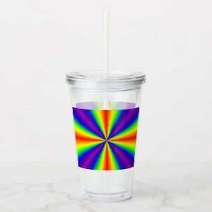 Regenbogenkreuz Acryltrinkbecher