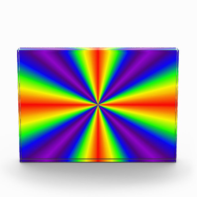 Regenbogenkreuz Fotoblock (Vorderseite)