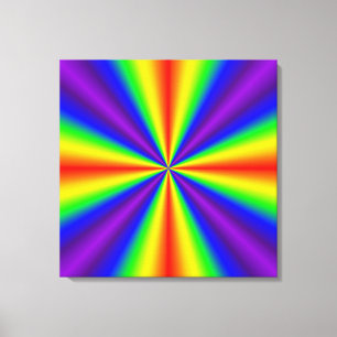 Regenbogenkreuz Leinwanddruck