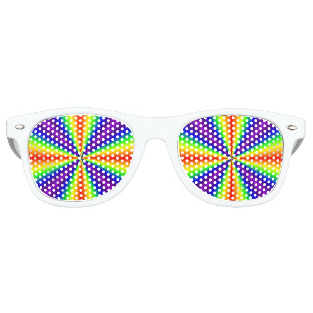 Regenbogenkreuz Partybrille (Vorderseite)