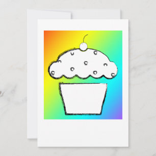 Regenbogenkuchen Einladung