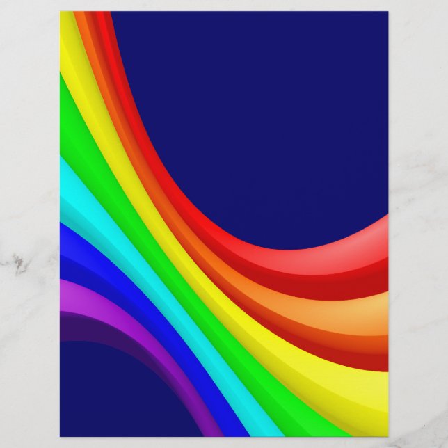 Regenbogenkurve - Dunkelblau 000066 Flyer (Vorne)