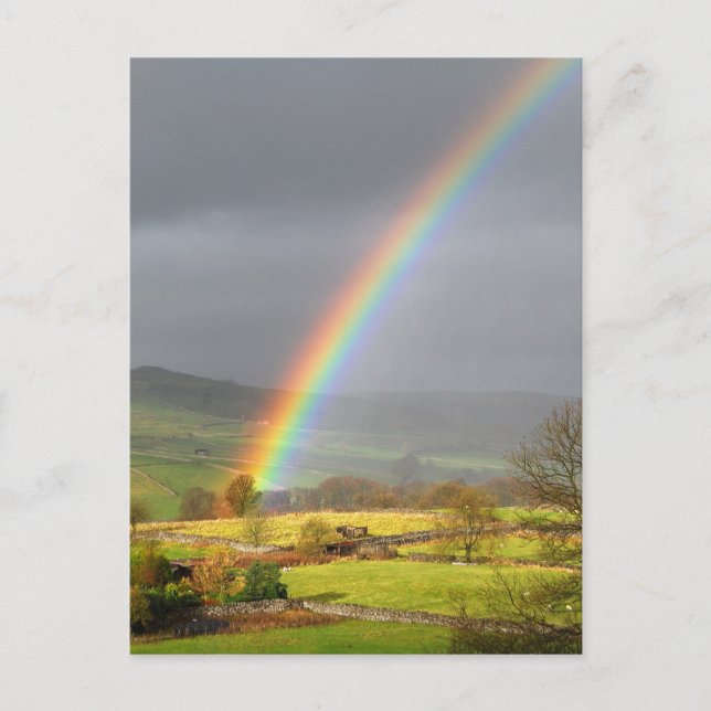 Regenbogenlandschaft Postkarte (Vorderseite)