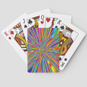 Regenbogenlaser Schwieriges Illusionsmuster Spielkarten