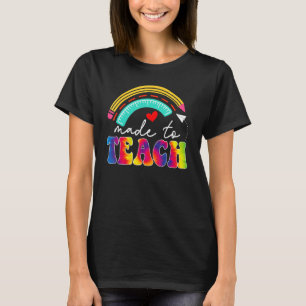 Regenbogenleopard, der den Lehrer an den Unterrich T-Shirt