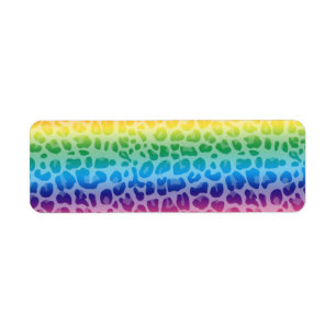 Regenbogenleopard-Druckmuster