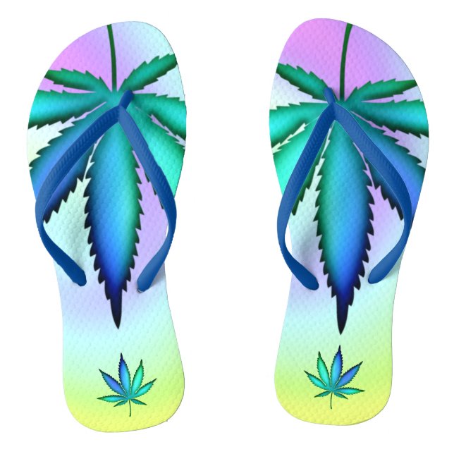 Regenbogenliebe   flip flops (Fußbett)