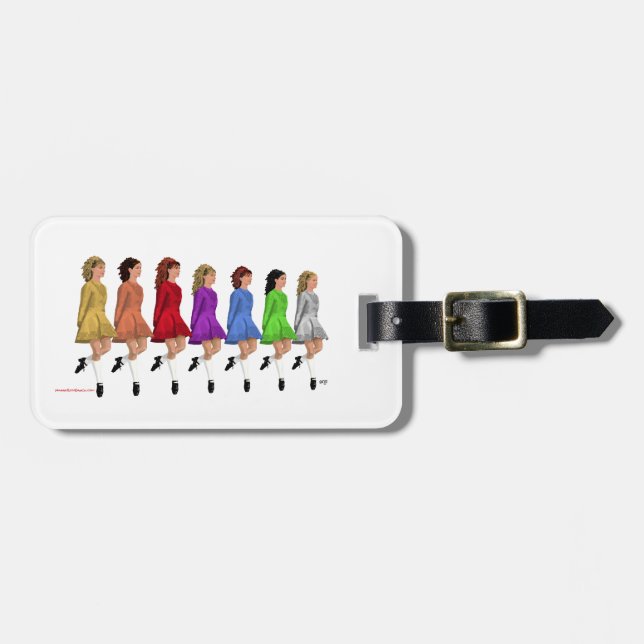 Regenbogenlinie Gepäckanhänger (Vorderseite horizontal)