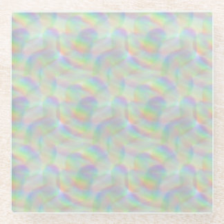 Regenbogenlinien Glasuntersetzer