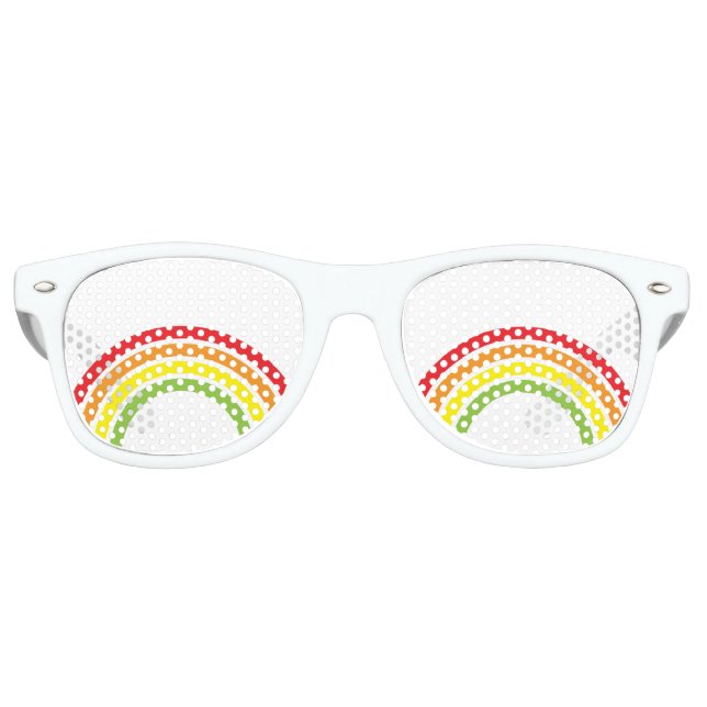 Regenbogenlinsen Partybrille (Vorderseite)
