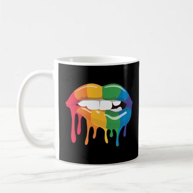 Regenbogenlippen Kaffeetasse (Links)