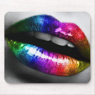 RegenbogenlippenMaskenbildner mousepad
