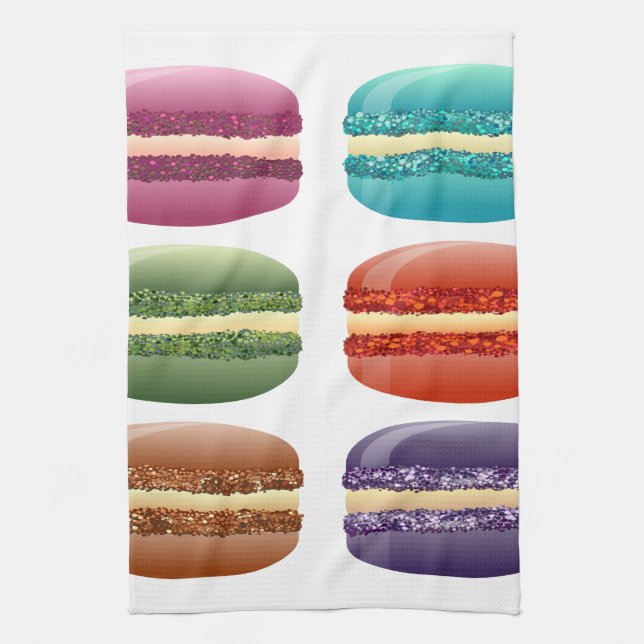 Regenbogenmacarons Handtuch (Vertikal)