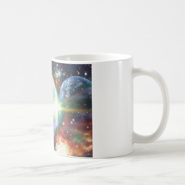 Regenbogenmond Kaffeetasse (Rechts)
