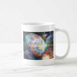 Regenbogenmond Kaffeetasse