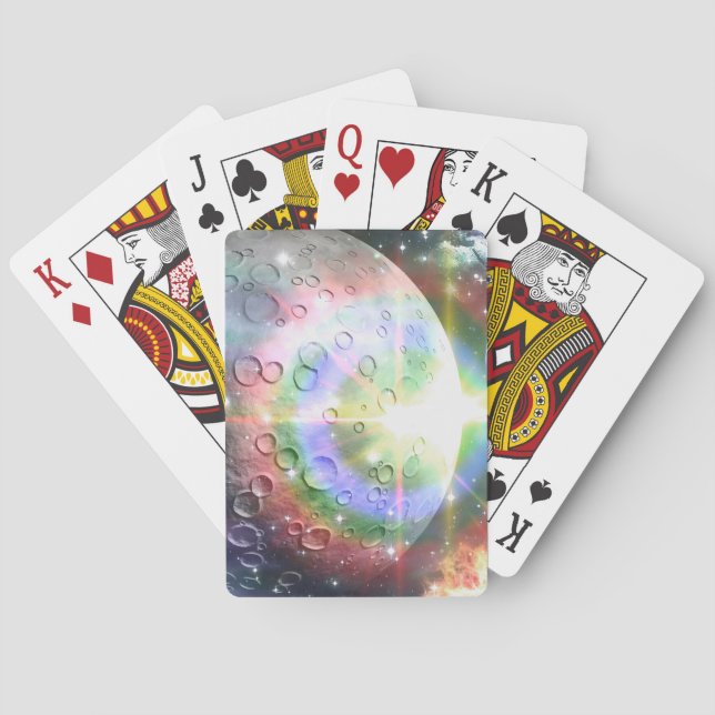 Regenbogenmond Spielkarten (Rückseite)