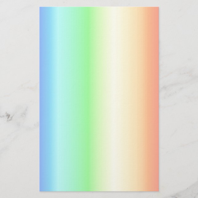 Regenbogenmuster 1 briefpapier (Vorderseite)