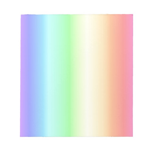 Regenbogenmuster 1 notizblock (Vorderseite)