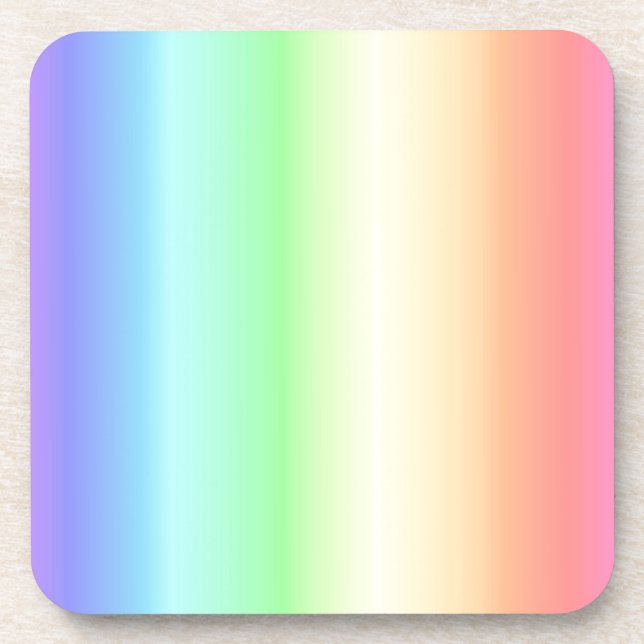 Regenbogenmuster 1 untersetzer (Vorderseite)