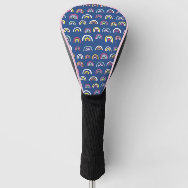 Regenbogenmuster Golf Headcover (Vorderseite)