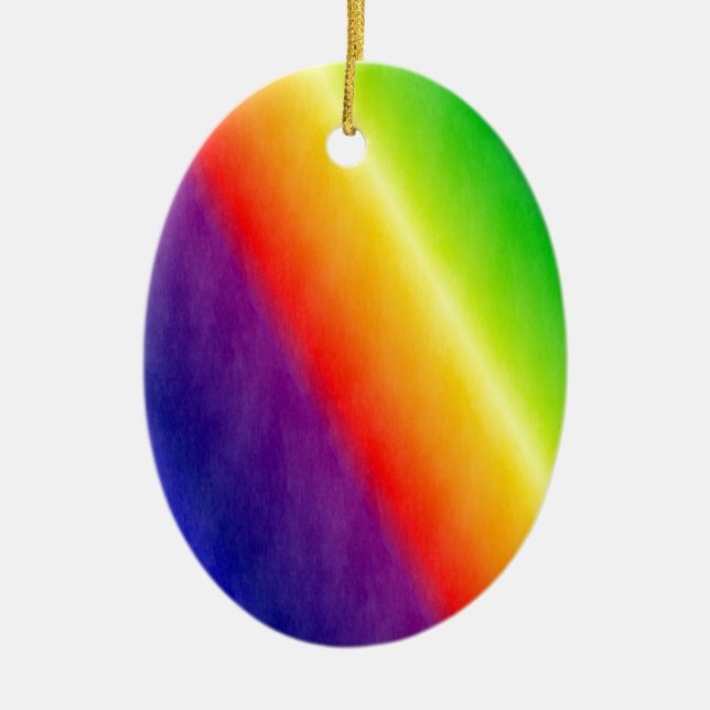 Regenbogenmuster Keramikornament (Vorne)