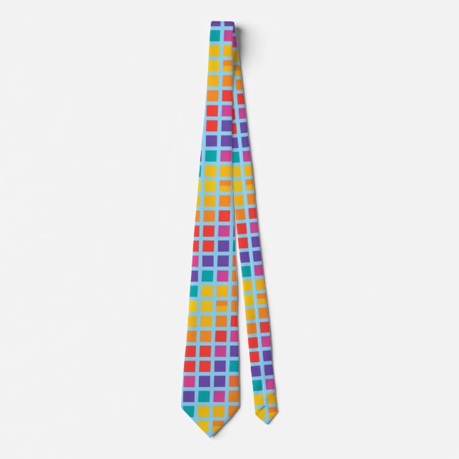 Regenbogenmuster Krawatte (Vorderseite)