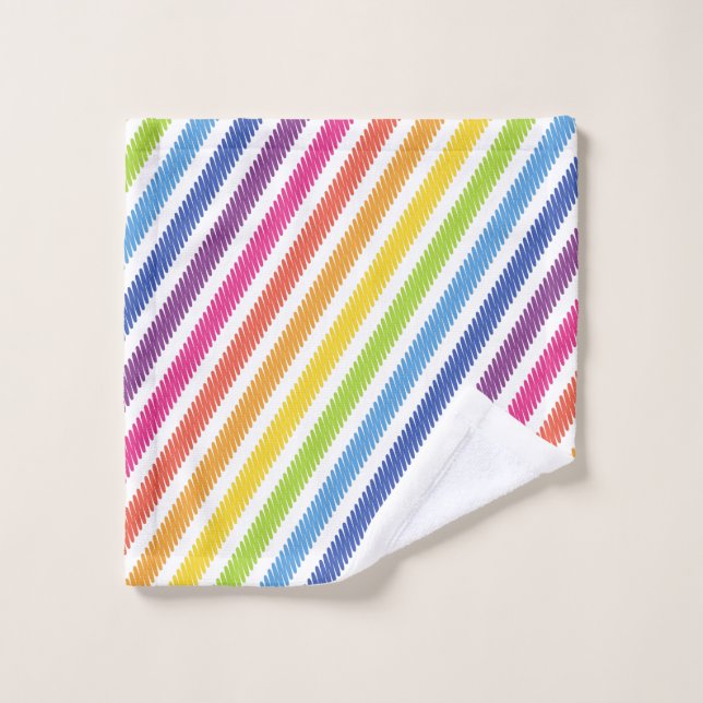 Regenbogenmuster Waschlappen (Waschlappen)