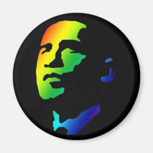Regenbogenobama-Magnet Magnet
