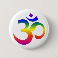 Regenbogenohm-Design (Om oder Om, indischer heilig