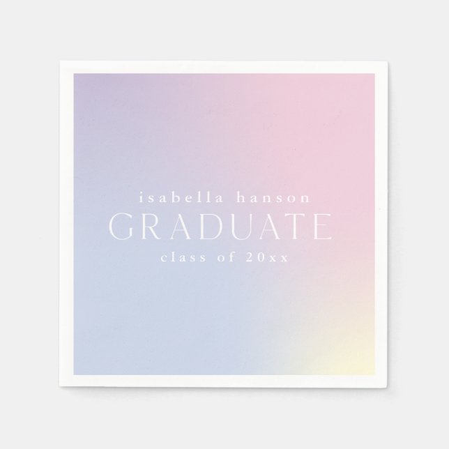 Regenbogenombre trendy Abschluss Napkins Serviette (Vorderseite)