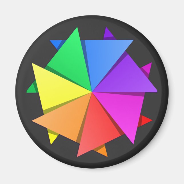 RegenbogenOrigami Magnet (Vorne)