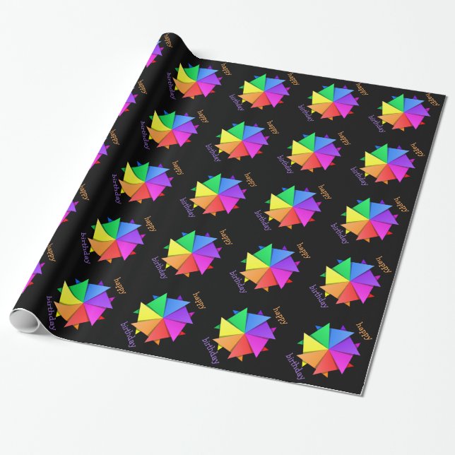 Regenbogenorogami Geschenkpapier (Ungerollt)