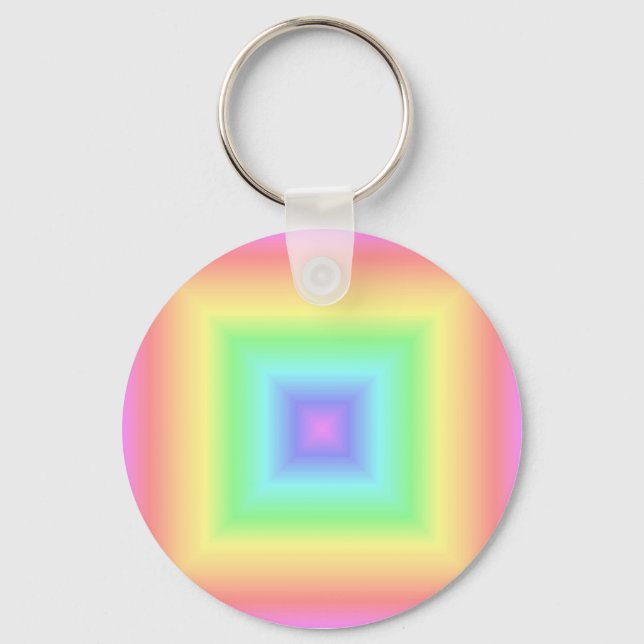 Regenbogenpastete Schlüsselanhänger (Vorderseite)