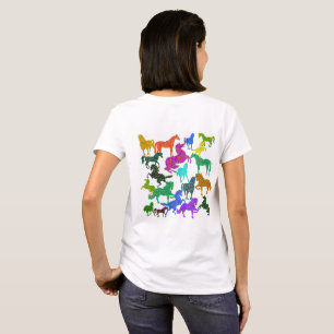 Regenbogenpferde - "Hübsch über Pferde!" T-Shirt